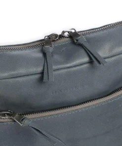 Bague M Umhängetasche weiches Rindsleder blaugrau