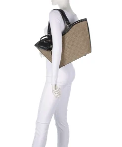 BAGULLA Shopper Papier, Lederimitat natur