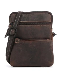 Baltimore 11 Umhängetasche Leder dunkelbraun