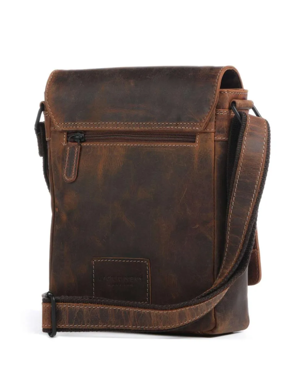 Baltimore 3 Umhängetasche Leder cognac