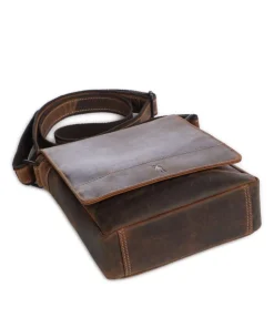 Baltimore 3 Umhängetasche Leder cognac