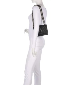 BAMARA Schultertasche Lederimitat schwarz