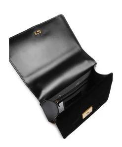 BAMARA-R Schultertasche Samtgewebe schwarz