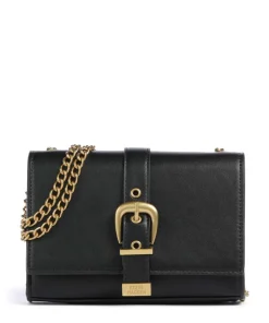 BARCH Schultertasche Lederimitat schwarz