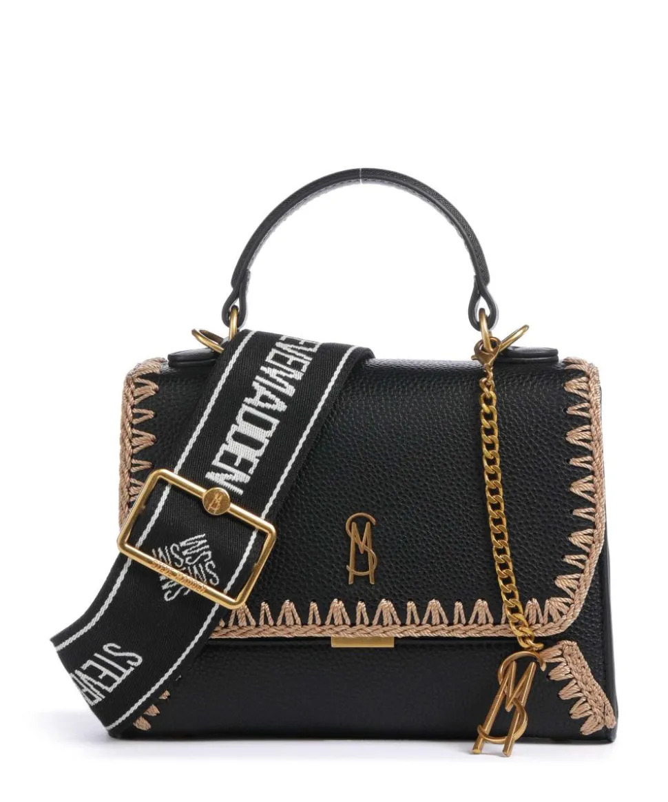 BARCLAY Handtasche Lederimitat schwarz