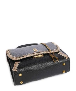 BARCLAY Handtasche Lederimitat schwarz