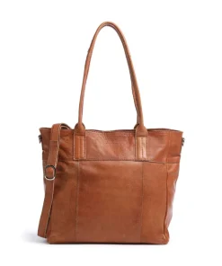 Basic Shopper fein genarbtes Rindsleder karamellbraun