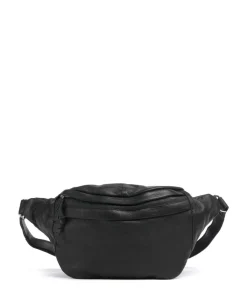 Basic Umhängetasche Büffelleder schwarz