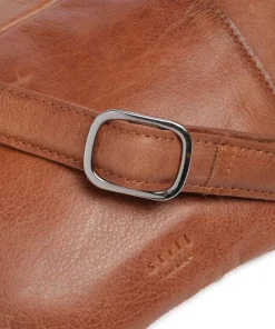 Basic Umhängetasche Büffelleder braun