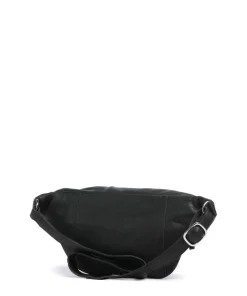 Basic Umhängetasche Büffelleder schwarz