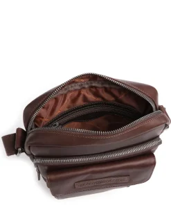Bath Umhängetasche Pull-Up Rindsleder dunkelbraun