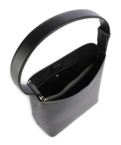 Bathurst Mews Beuteltasche genarbtes Rindsleder schwarz