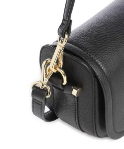 Bathurst Mews Schultertasche genarbtes Rindsleder schwarz