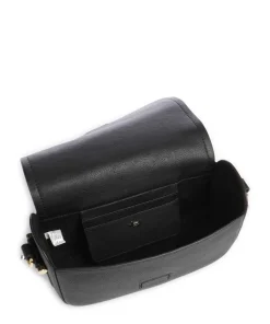 Bathurst Mews Schultertasche genarbtes Rindsleder schwarz