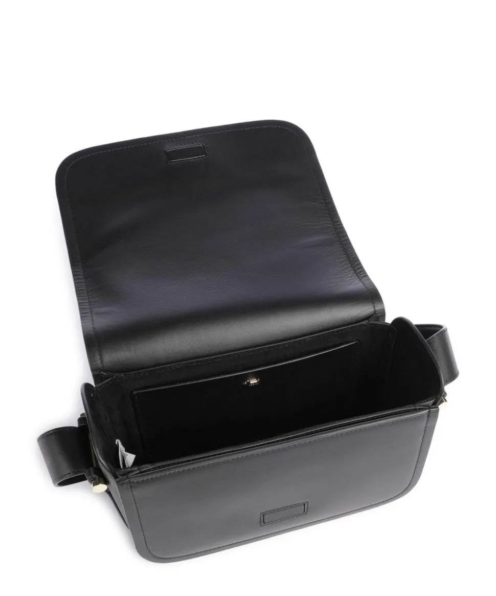 Bathurst Mews Umhängetasche fein genarbtes Rindsleder schwarz