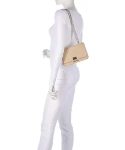 BBIGMONA Schultertasche Papier, Lederimitat natur