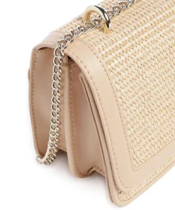 BBIGMONA Schultertasche Papier, Lederimitat natur