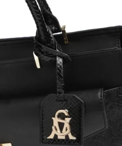 BBLANE Handtasche Lederimitat schwarz