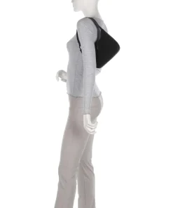 BCARLO-R Schultertasche Lederimitat schwarz