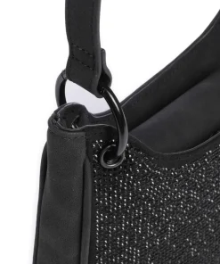 BCARLO-R Schultertasche Lederimitat schwarz