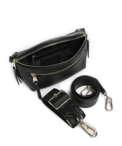 BCLARKE Umhängetasche Lederimitat schwarz