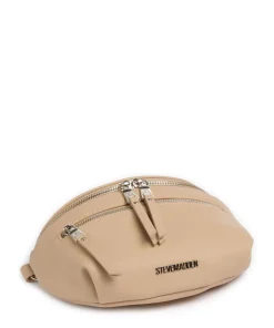 BCLARKE Umhängetasche Lederimitat beige