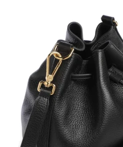 Beat Generation Bucket bag genarbtes Rindsleder schwarz
