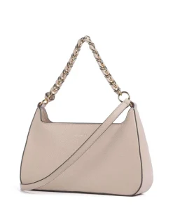 Beat Schultertasche genarbtes Rindsleder beige