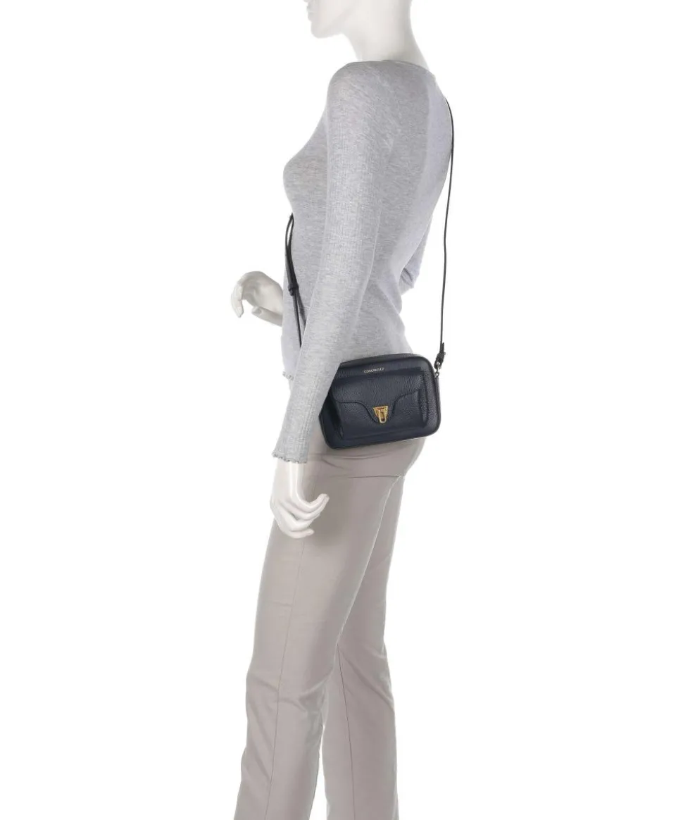 Beat Soft Umhängetasche genarbtes Rindsleder dunkelblau