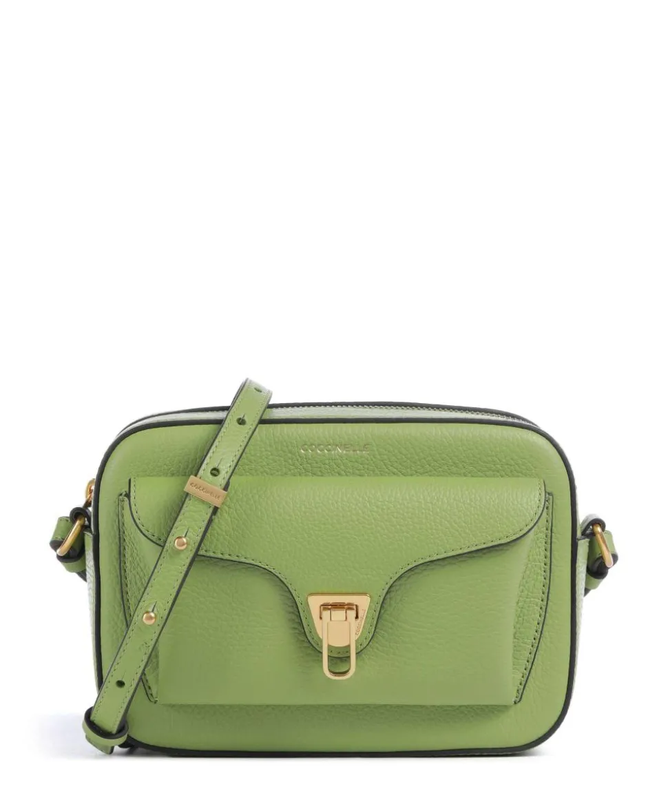 Beat Soft Umhängetasche genarbtes Rindsleder hellgrün