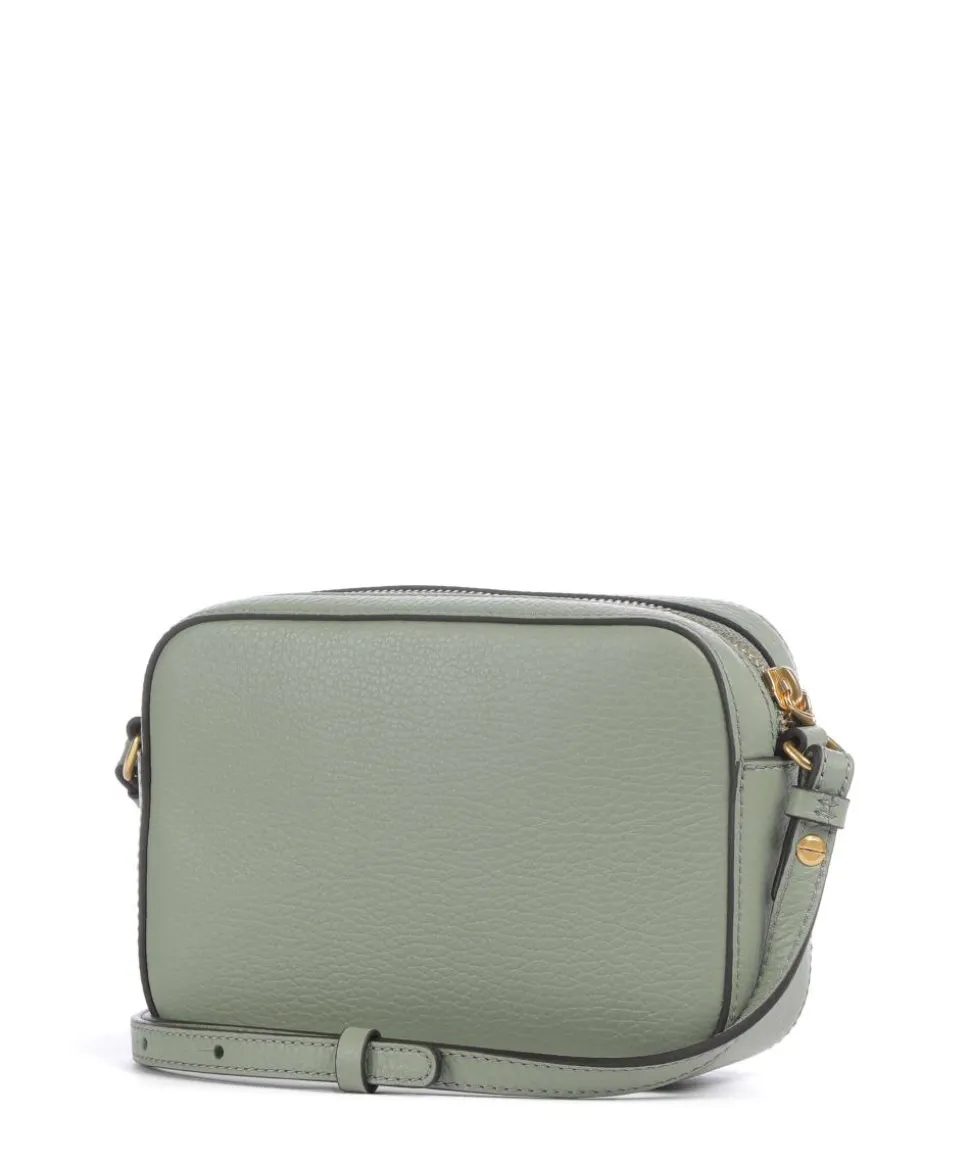 Beat Soft Umhängetasche genarbtes Leder graugrün