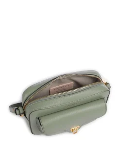 Beat Soft Umhängetasche genarbtes Leder graugrün