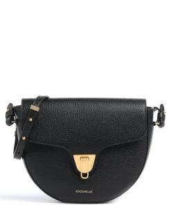 Beat Soft Umhängetasche genarbtes Leder schwarz