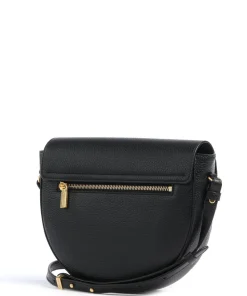 Beat Soft Umhängetasche genarbtes Leder schwarz