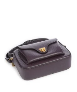 Beat Soft Umhängetasche genarbtes Leder pflaume