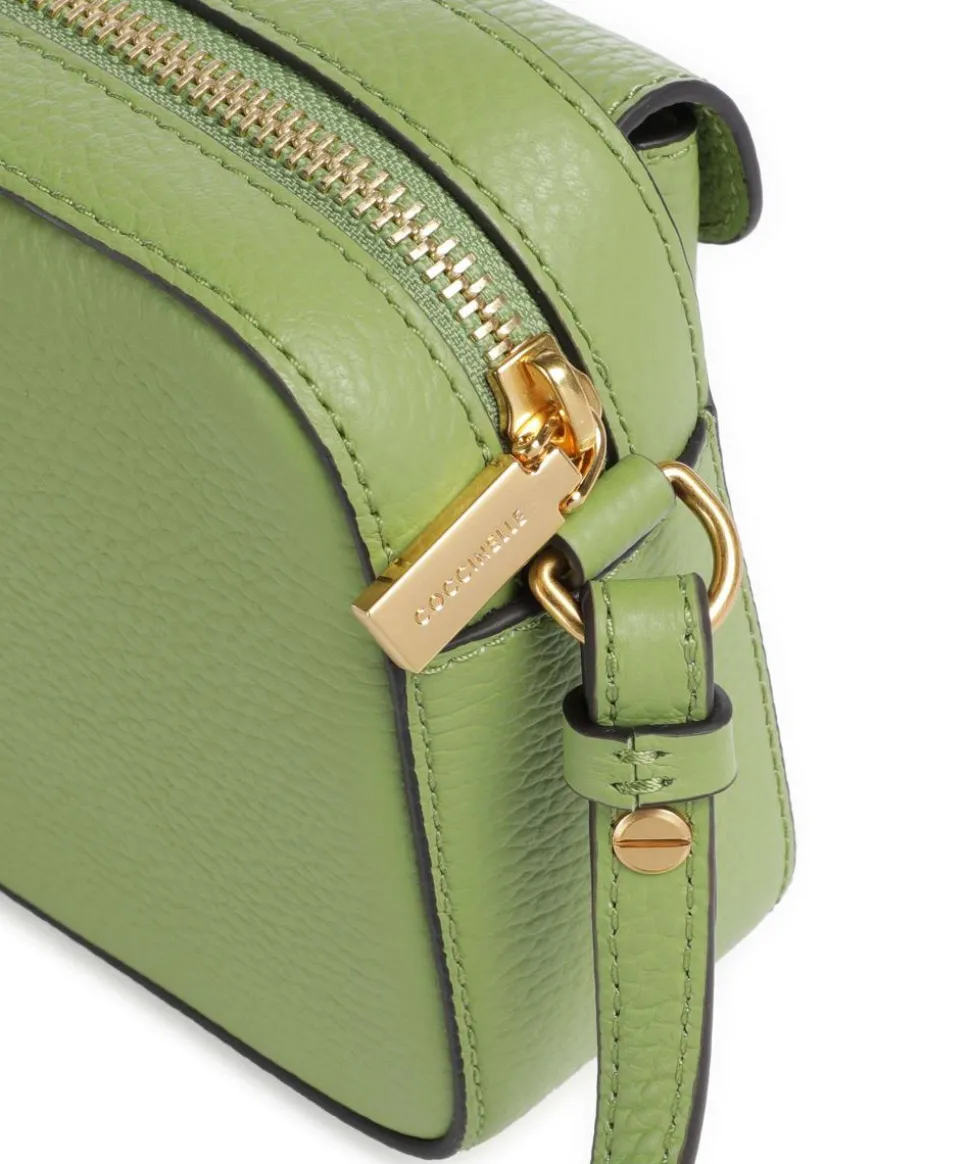 Beat Soft Umhängetasche genarbtes Rindsleder grün