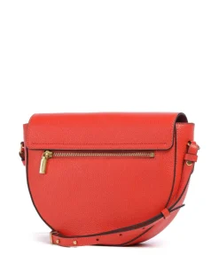 Beat Soft Umhängetasche genarbtes Leder rot