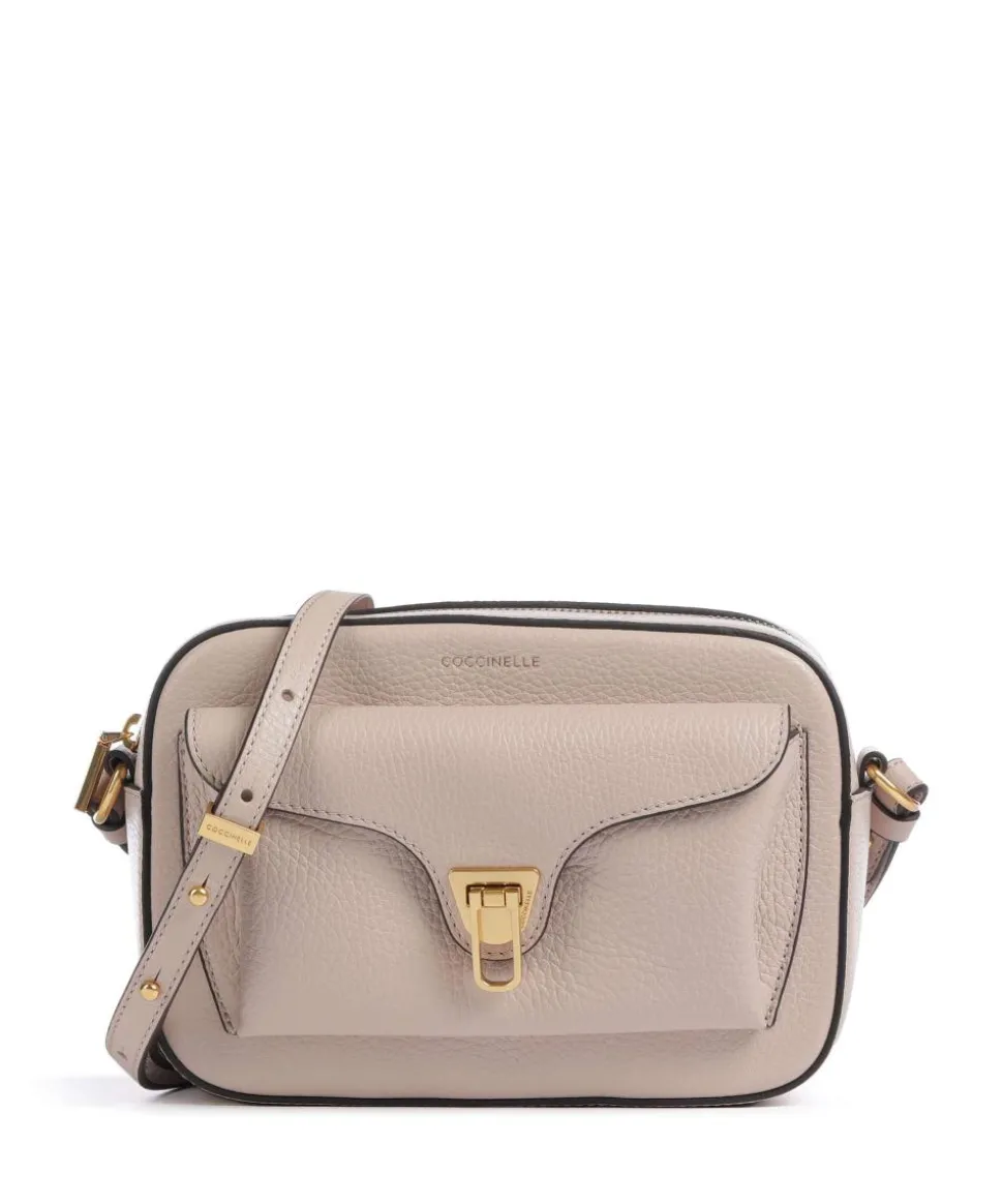 Beat Soft Umhängetasche genarbtes Rindsleder nude