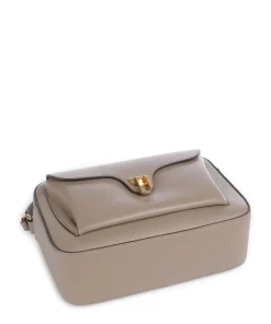 Beat Soft Umhängetasche genarbtes Rindsleder taupe