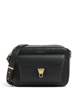 Beat Soft Umhängetasche genarbtes Rindsleder schwarz