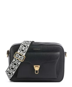 Beat Umhängetasche genarbtes Rindsleder schwarz