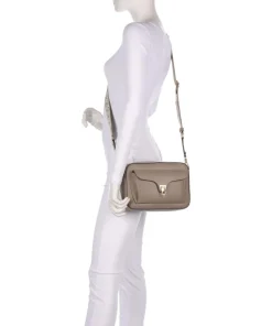 Beat Umhängetasche genarbtes Rindsleder taupe