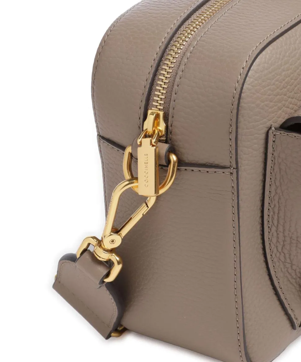 Beat Umhängetasche genarbtes Rindsleder taupe