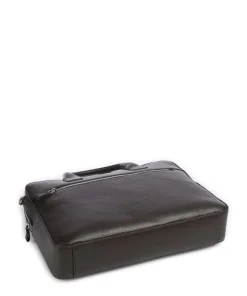 Beckholmen Aktentasche genarbtes Rindsleder dunkelbraun