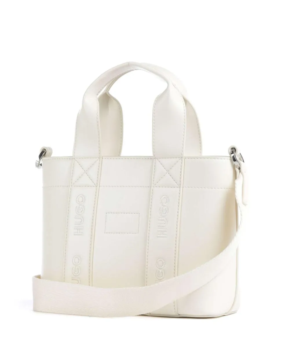 Becky Handtasche Lederimitat weiß