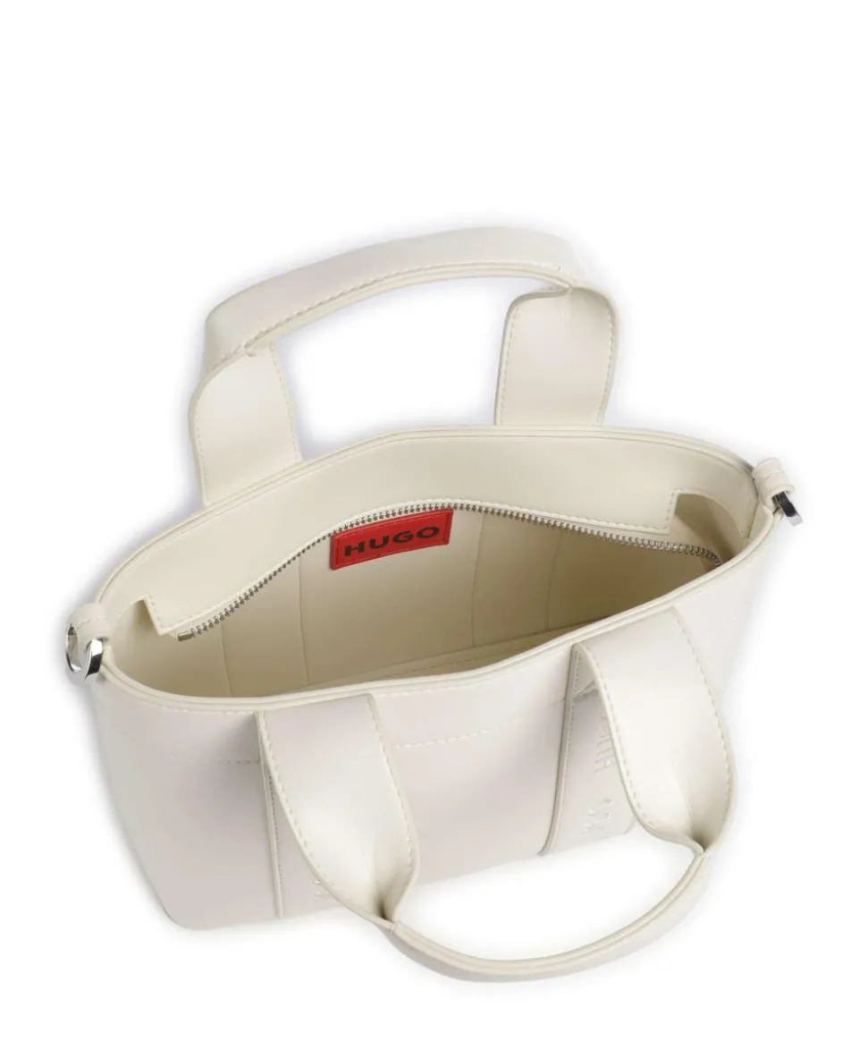 Becky Handtasche Lederimitat weiß