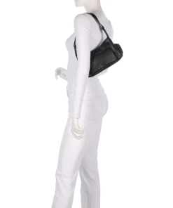 Bel 2.0 Schultertasche Lederimitat schwarz