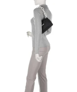 Bel Schultertasche recyceltes Polyester schwarz