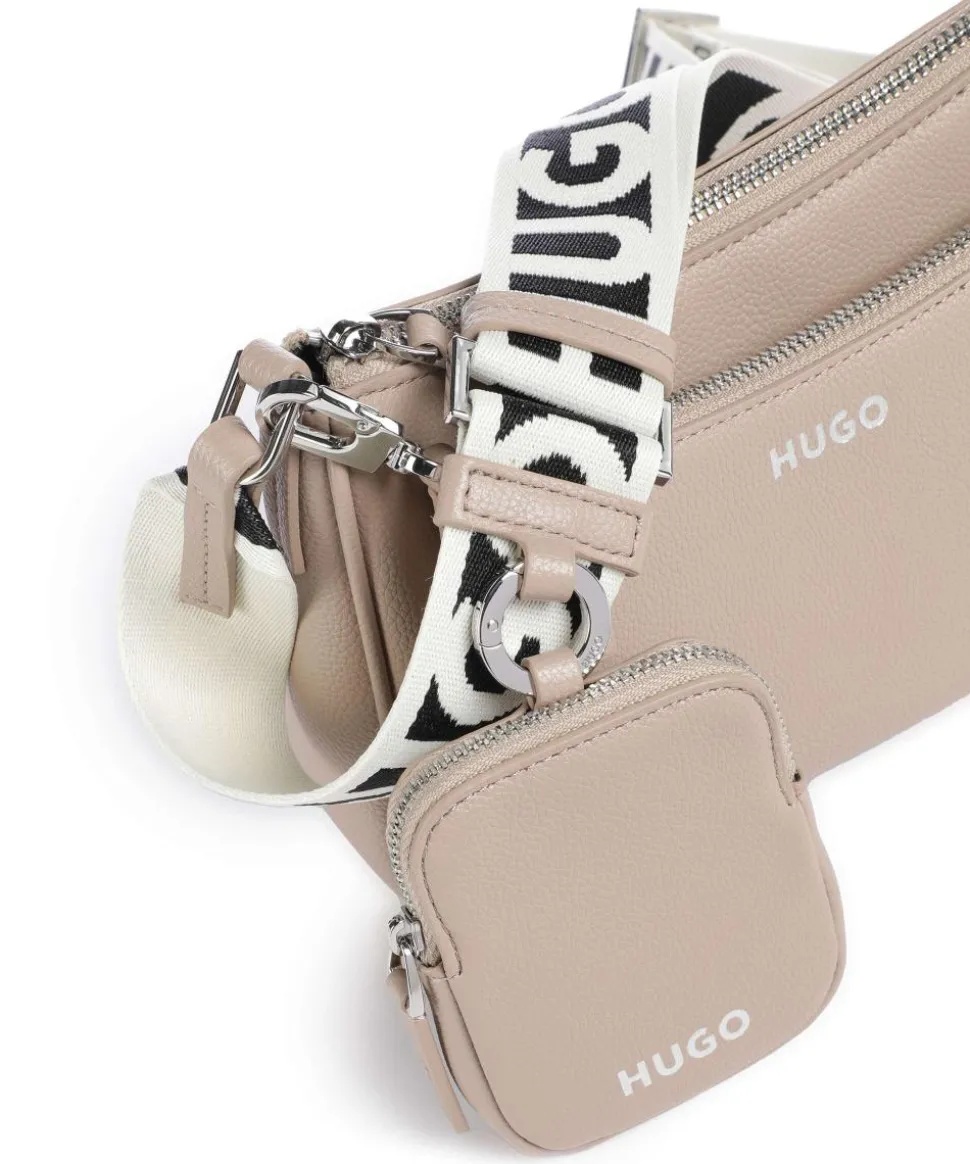 Bel Umhängetasche Lederimitat beige