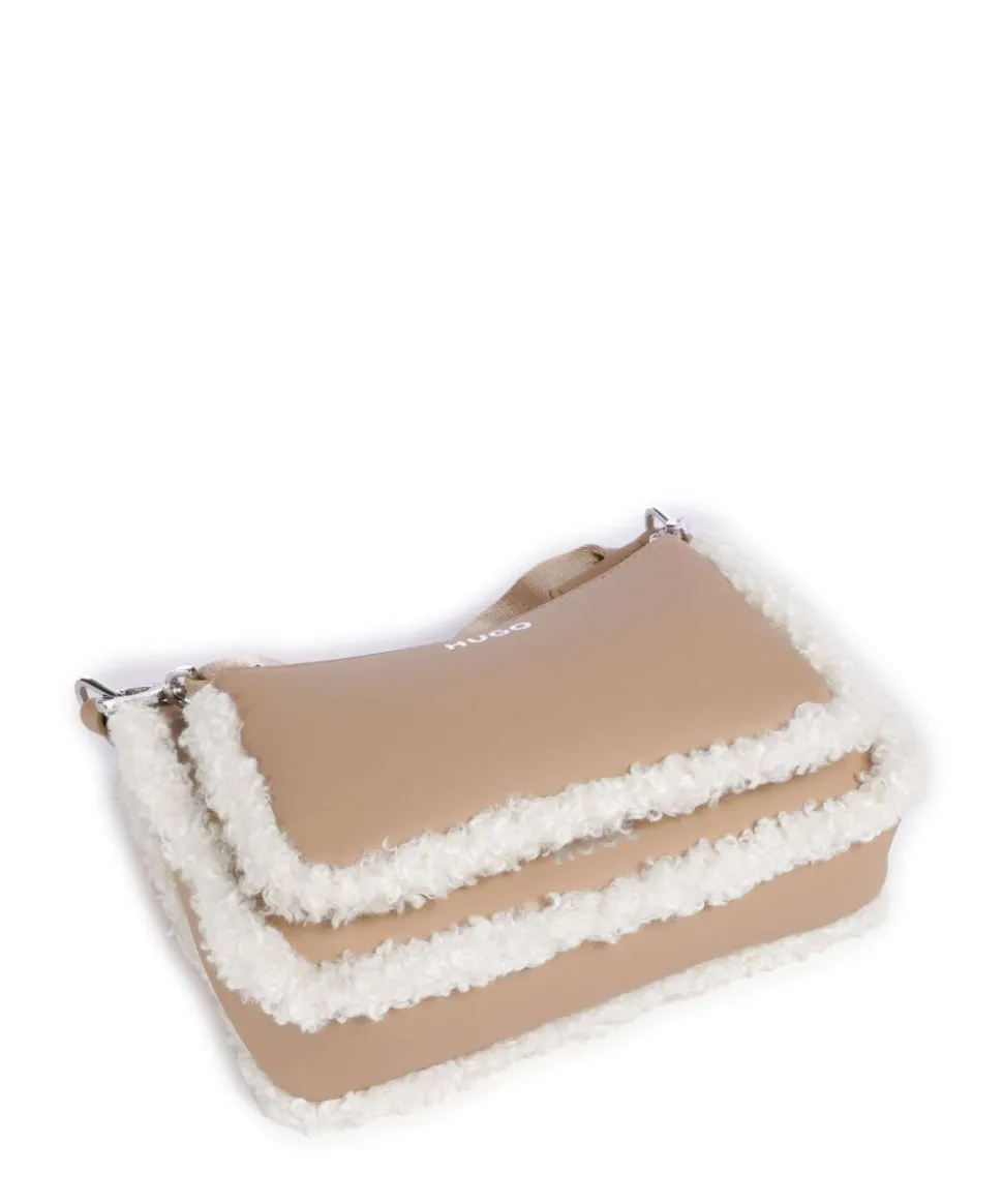 Bel Umhängetasche recyceltes Polyurethane beige